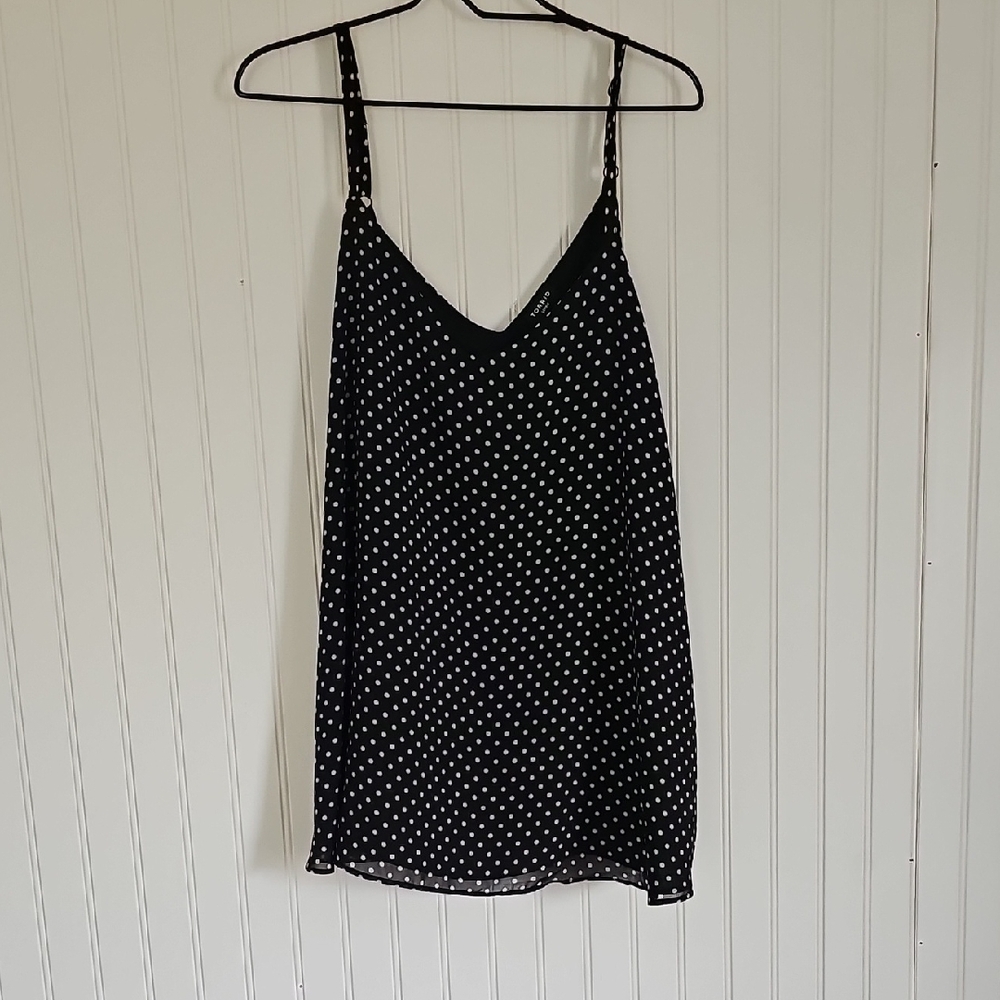 Torrid Black Dress with White Polka Dots